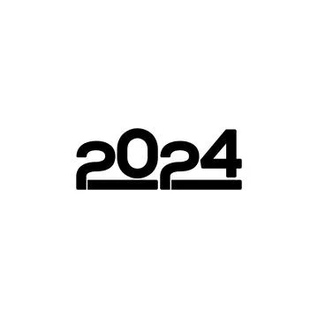 2024 logo vector, creative 2024 letter logo icon template Stock Illustration