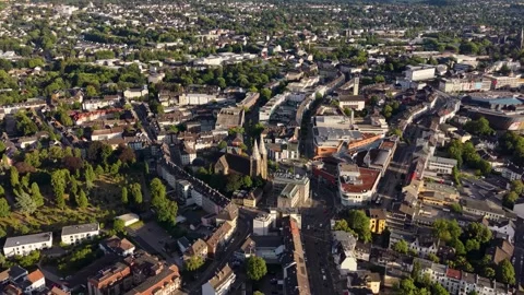 2024, May 1. Solingen, Germany Aerial view of the city Solingen 스톡 동영상 341354861