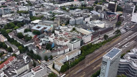 2024, May 4. Essen, Germany Aerial view  of the city Essen 스톡 동영상 341503967