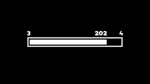 2024 New Year loading bar animation Stock Footage 259885195