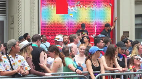 2024 NYC Pride March is opened on Fifth Avenue in New York City. Video stock 279301028