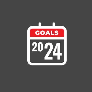 2024 SMART Goals Vector graphic withvarious Smart goal keywords Stock Illustration