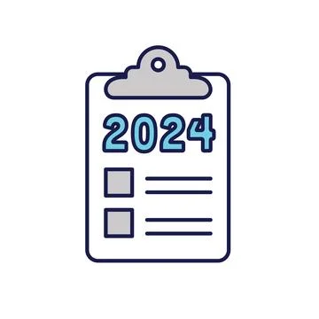2024 SMART Goals Vector graphic withvarious Smart goal keywords Stock Illustration