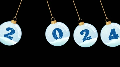 2024 swing Animation black background animation video footage Video stock 261198423