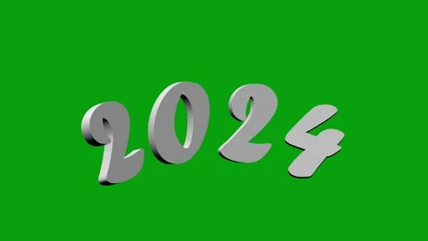 2024 swing motion graphics with green screen background Stock Footage 241794550