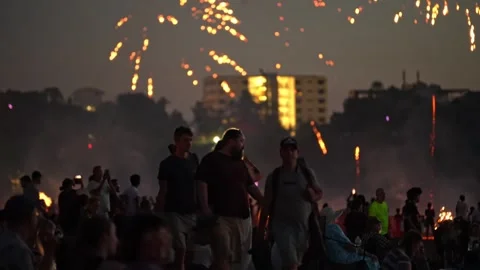 2024 Territory Day event at Mindil Beach, Darwin Stock Footage 287984406