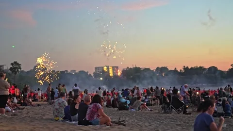 2024 Territory Day event at Mindil Beach, Darwin Stock Footage 287984484