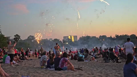 2024 Territory Day event at Mindil Beach, Darwin Stock Footage 287984509