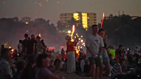 2024 Territory Day event at Mindil Beach, Darwin Stock Footage 287984602