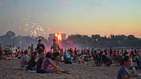 2024 Territory Day event at Mindil Beach, Darwin Stock Footage 287984924
