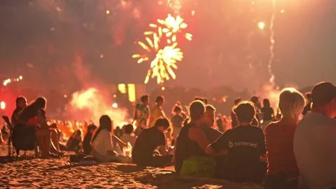 2024 Territory Day event at Mindil Beach, Darwin Stock Footage 287986022
