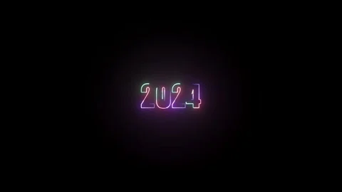 2024 Text Animation | Modern Year Motion Graphic 4k Stock Footage 322631992