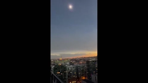 2024 Total Solar Eclipse in Griffintown, Canada Stock Footage 276731947