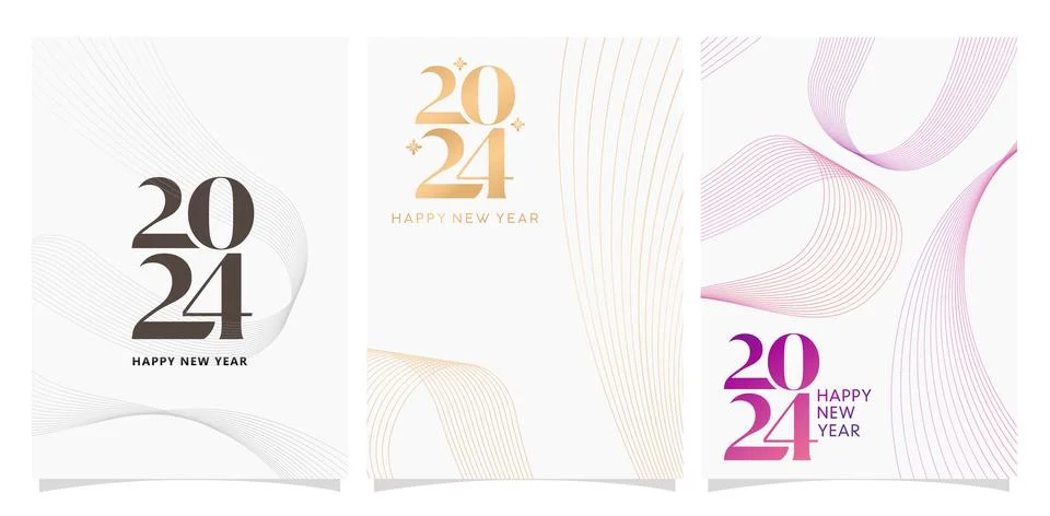 2024 type poster Stock Illustration