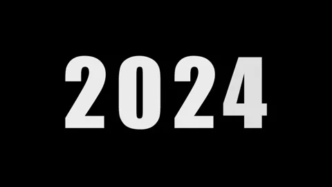 2024 white on Black Stock Footage 260097557