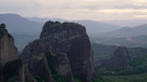 2025 0424 A74 (Greece - Meteora View From House) 5 Stock Footage 333075950