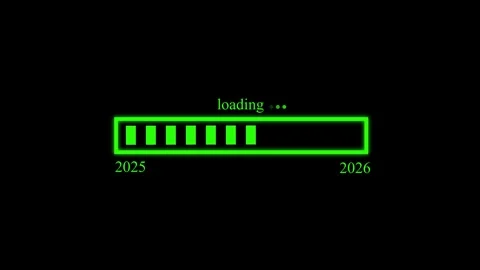 2025 to 2026 Animated Processing Progress Bar with Waiting Status Display E.. Stock Footage 337071058