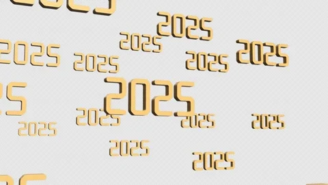 2025 3D Illustrate Text Animation. Stock Footage 315541776