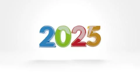 2025 3d-illustration Stock Illustration