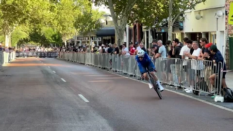 2025 Australian Road National Championships Perth Northbridge criteriums wide 3 Stock Footage 298017539