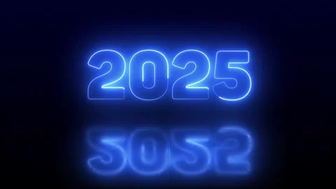 2025 Blue Neon glow with reflection seamless looping animation Stock Footage 292979567