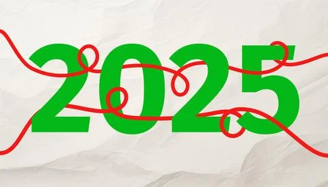 2025 collage Stock Illustration