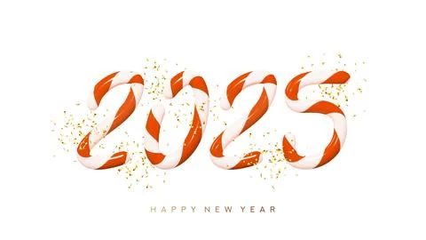 2025 Happy New Year background Stock Illustration