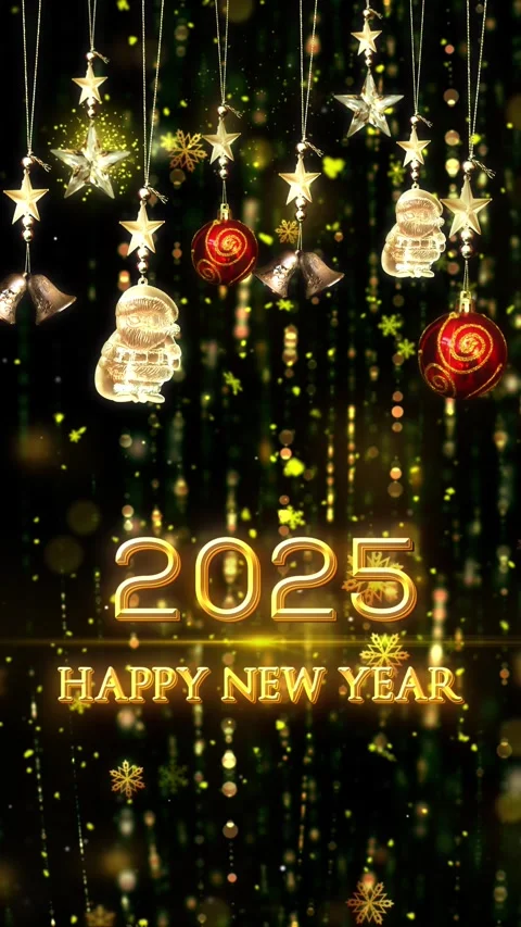 2025 Happy New Year Intro V1 Stock Footage 290499593