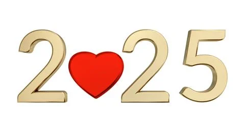 2025 heart Stock Illustration