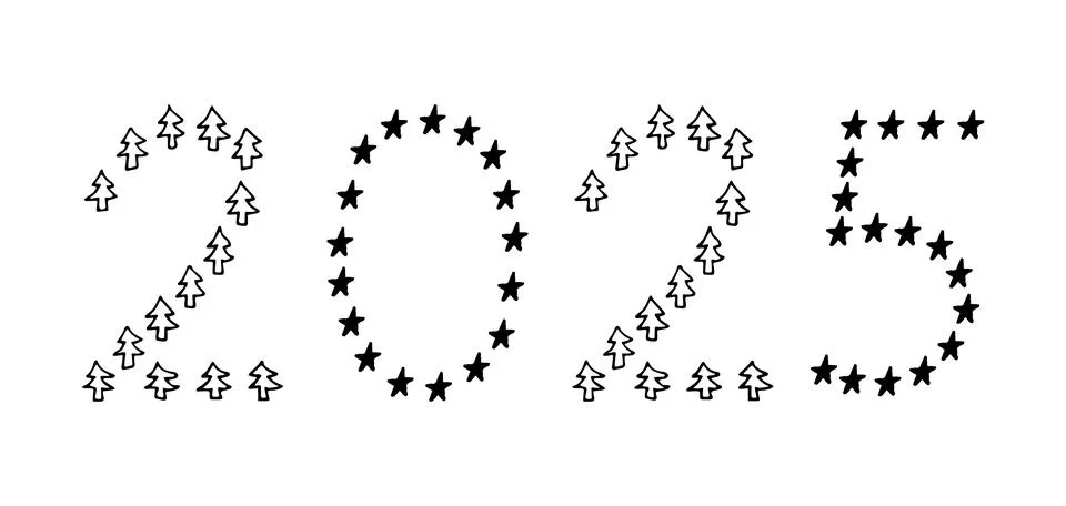 2025 Stock Illustration