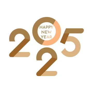 2025 logo text Stock Illustration