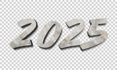 2025 Marble Text Effect Stock Illustration