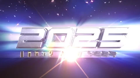 2025 New Year countdown animation. Best for New Year's Eve, friends party, .. Stock Footage 292304038