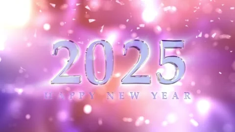 2025 New Year countdown animation. Best for New Year's Eve, friends party, .. Stock Footage 292304219