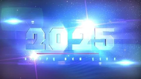 2025 New Year countdown animation. Best for New Year's Eve, friends party, .. Stock Footage 292512554