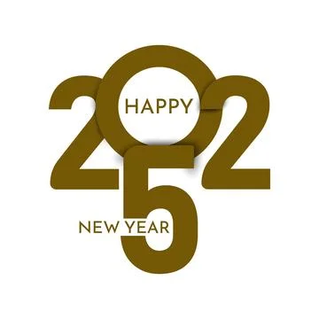 2025 new year Stock Illustration