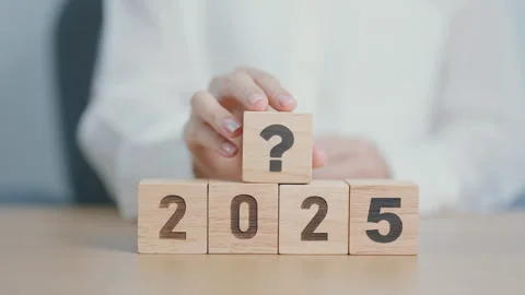 2025 New year with questions mark. FAQ, frequency asked questions, Answer, .. Stock Footage 289592704