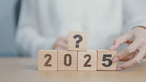 2025 New year with questions mark. FAQ, frequency asked questions, Answer, .. Stock Footage 291754864