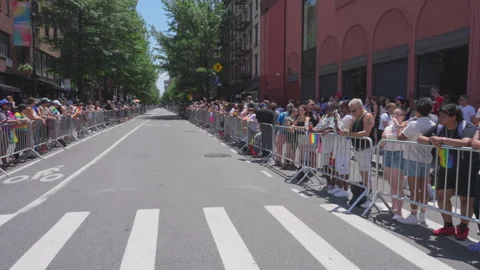 2025 NYC Pride March is opened on Fifth Avenue in New York City. Video stock 312410594