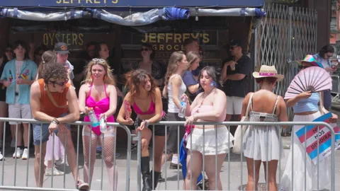 2025 NYC Pride March is opened on Fifth Avenue in New York City. Video stock 312830351