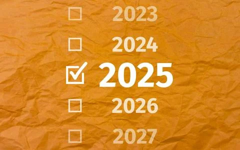 2025. paper Stock Illustration