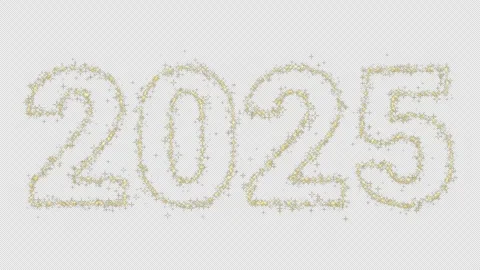 2025 particle effect  Stock Footage 288984928