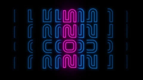 2025 Text Design. Loop Typography animation Design Element for New Year 2025 Stock Footage 291391642