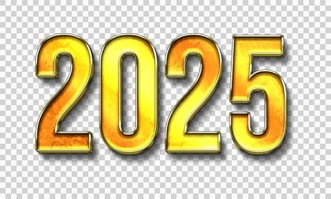 2025 Text Styles for the New Year 스톡 일러스트