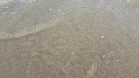 2025 Written on Beach Sand Before Tide Concept of Goodbye and Reset Stock-Footage 336468094