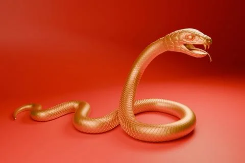 2025 Year of the Snake 3 Stock Illustration