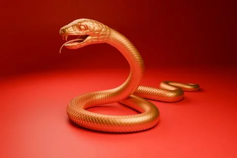 2025 Year of the Snake 4 Stock Illustration
