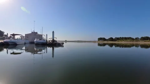 2026-02-07 Mission Bay, SD, CA near Tecolote Shores facing the rental dock Stock Footage 331607618