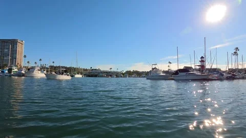 2026-03-01 Oceanside, CA harbor south end facing marina shops and restaurants Stock Footage 331616113