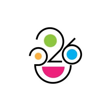 2026-05A modern vector graphic combining abstract line art and bold geometr.. Stock Illustration